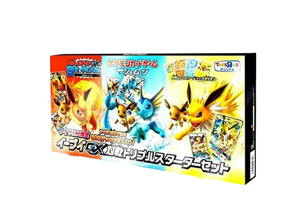 Pokemon Card Game Sun & Moon Toys "R "Us Limited Eevee GX Battle Triple Starter Set