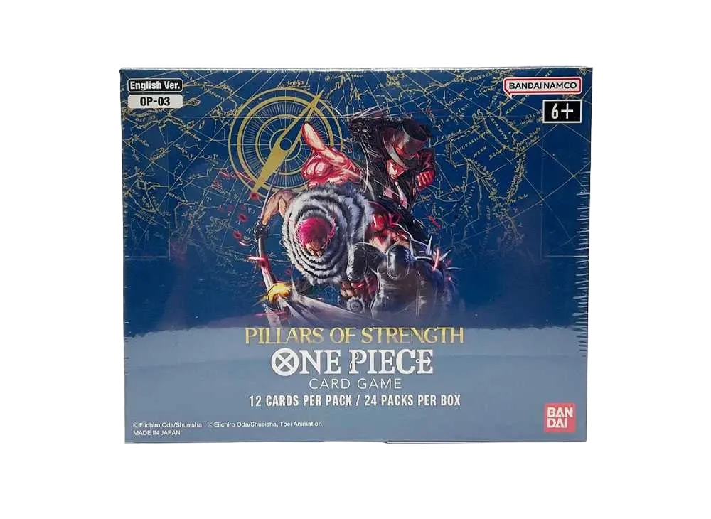 ONE PIECE Card Game Booster Pack Pillars of Strength English Version Box OPC-EN-TCG-OP-03 OP-03