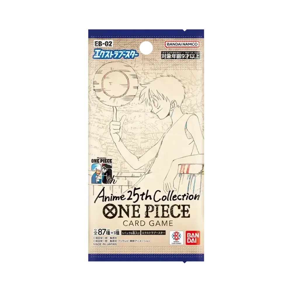 【EB-02】 ONE PIECE Card Game Extra Booster Anime 25th Collection Pack