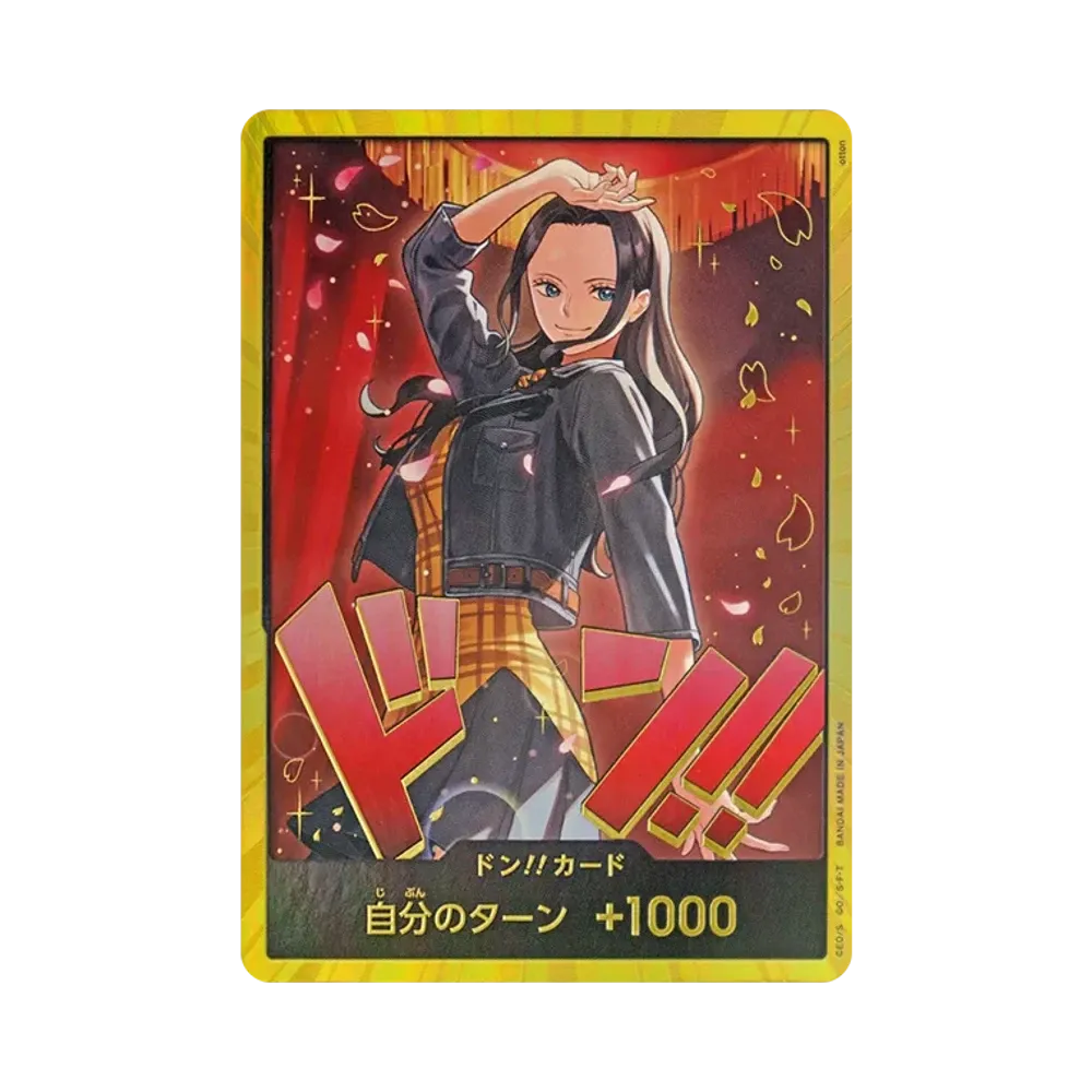 【Unbehandelt】 DON!!-Karte: Nico Robin Super Parallel (Extra-Booster „ONE PIECE HEROINES EDITION“