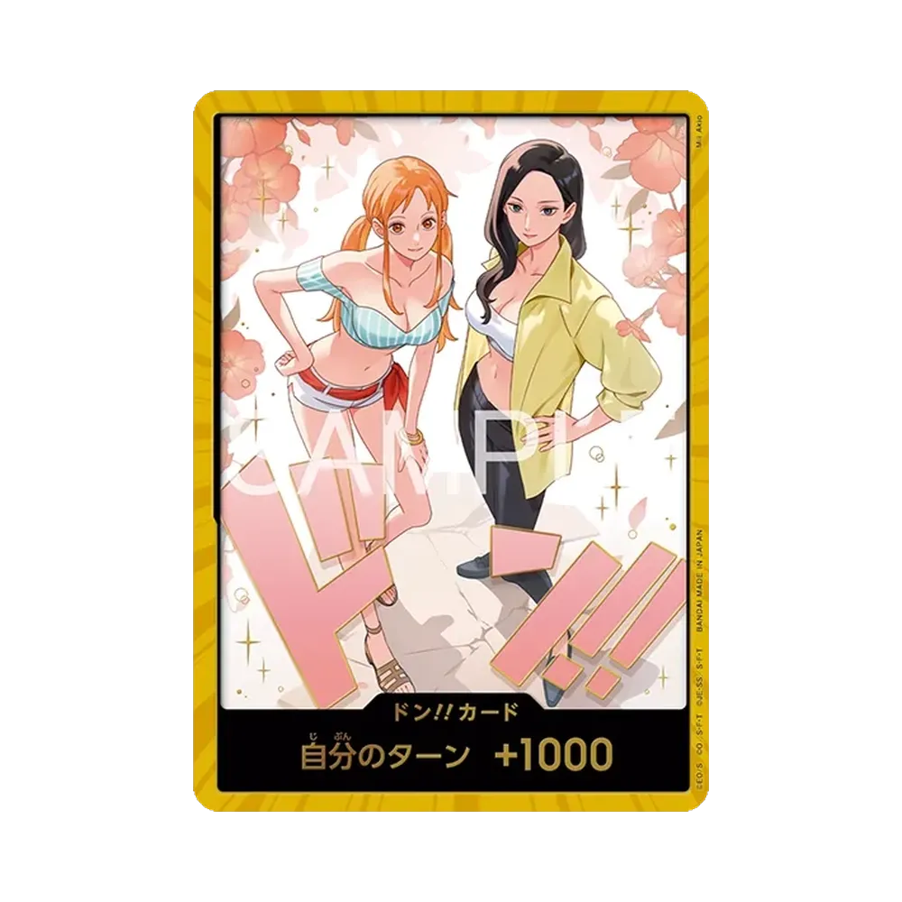 【EB-05】 DON!! Card (Nami & Robin):Gold DON!!:Set sigillato di 100 carte (Extra Booster ONE PIECE Heroines Precious Box )