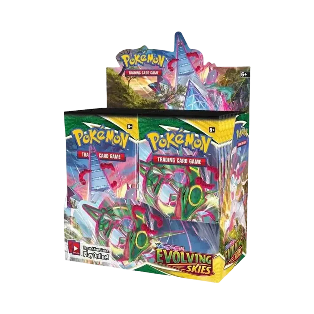 【For pricing, please contact us via Instagram DM】 EVS Pokémon TCG (English Version) Sword & Shield Evolving Skies Booster Display Box