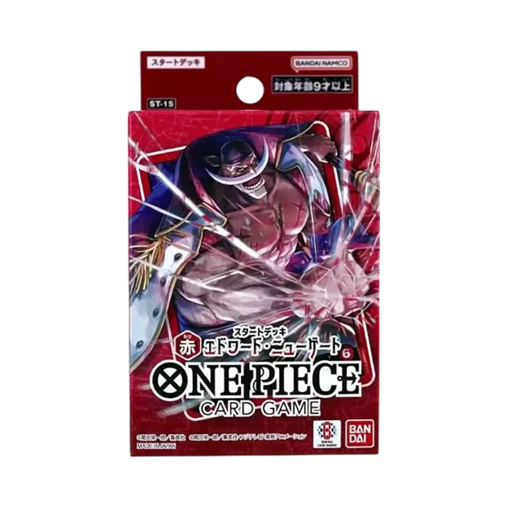 【For pricing, please contact us via Instagram DM】 ST-15 ONE PIECE Card Game Starter Deck"Red Edward Newgate"