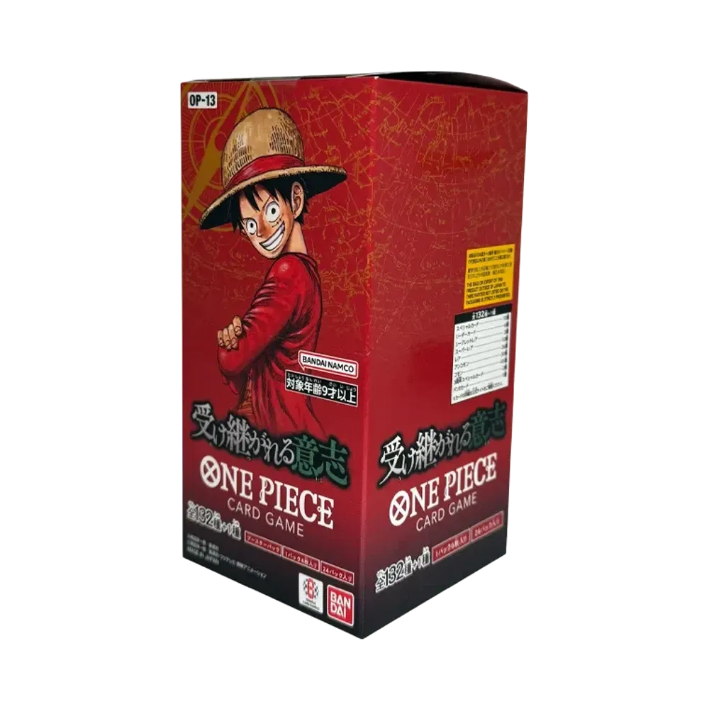 【For pricing, please contact us via Instagram DM】 OP-13 ONE PIECE Card Game Booster Pack"Carrying on His Will"Box
