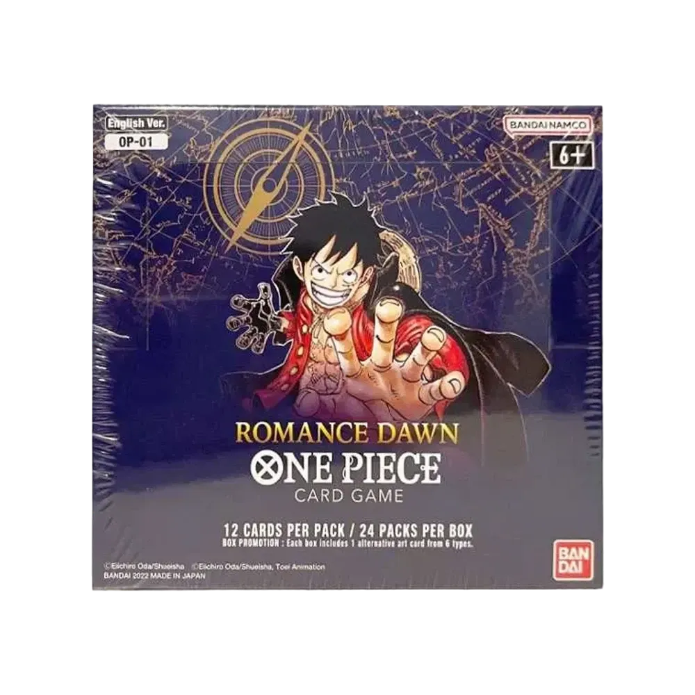 【For pricing, please contact us via Instagram DM】 OP-01 ONE PIECE Card Game Booster Pack Romance Dawn English Version First Edition(Square) Box