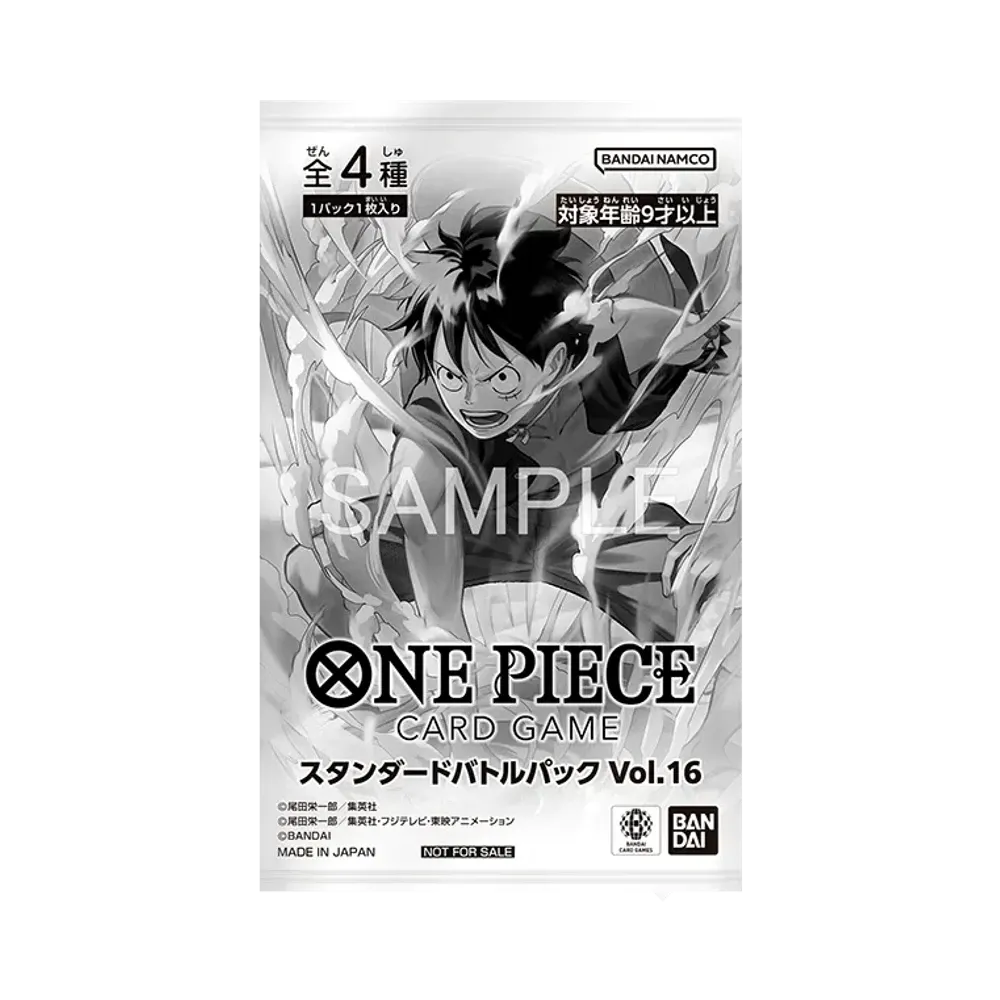 ONE PIECE Card Game Pacchetto Battle Pack Standard con carta promo Vol.16