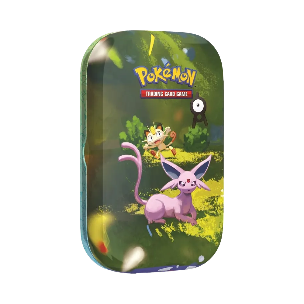 【30C0MT01】 Pokémon TCG: Megaevoluzione (Versione inglese) Mini Tin 30° CELEBRATION (Mentali&Meowth)