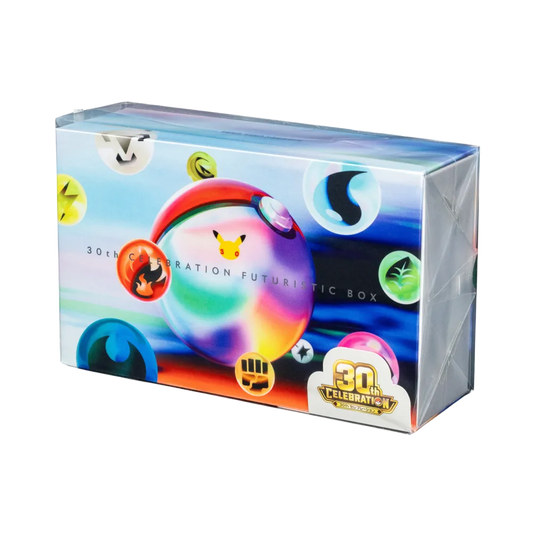 【M6a】 Pokémon TCG: Mega-Entwicklung – Spezielles Set zur 30. JAHRESTAGSFEIER – FUTURISTISCHE BOX