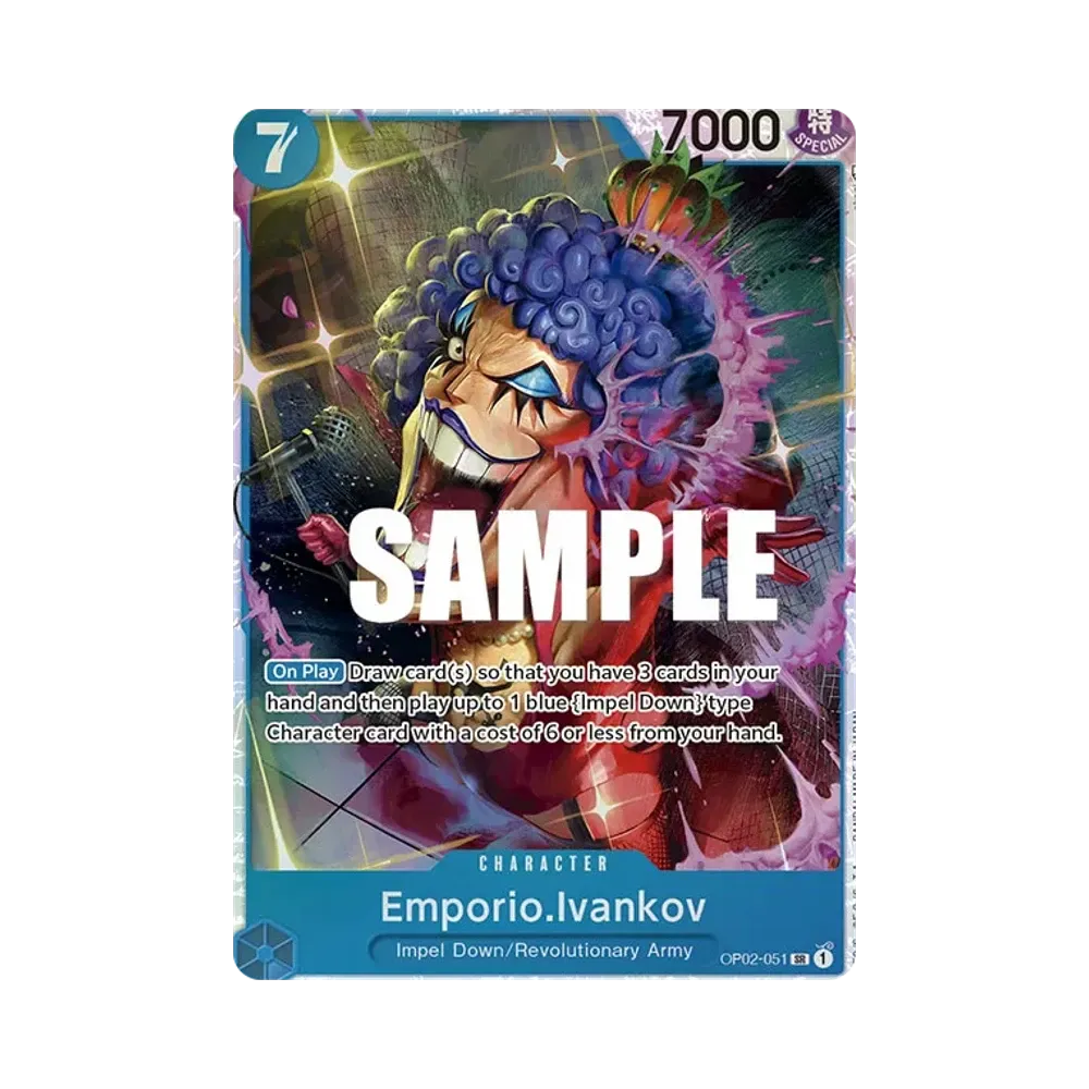 【Raw】 Emporio.Ivankov SR [OP02-051][English Version](Booster Pack OP002 "PARAMOUNT WAR