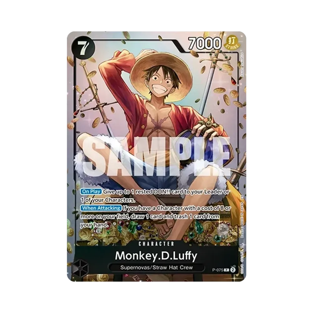 【PSA10】 Monkey.D.Luffy P [P-075][Englische Version]("Tin Pack Set Vol.2