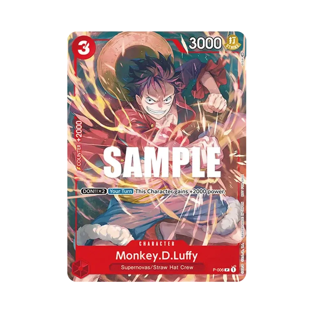 【Raw】 Monkey.D.Luffy P [P-006][Versione inglese](Carta promozionale "Tournament Pack Vol.1