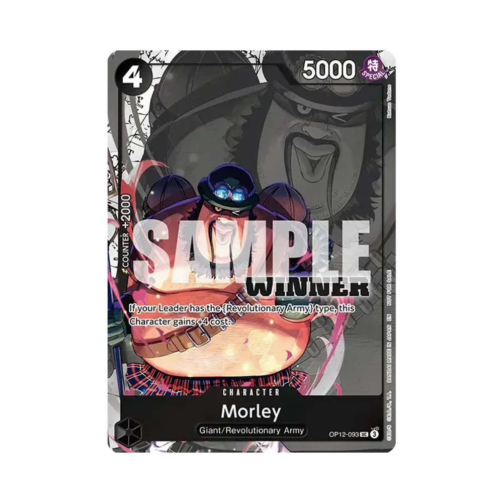 【Raw】 Morley UC [OP12-093][Versione inglese](Carta promozionale "Winner Pack 2026 Vol.1