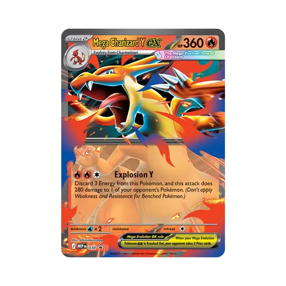 【Raw】 MEGA CharizardY Promo [MEP EN 030][English Version](Mega Evolution"MegaCharizardTin (Y)