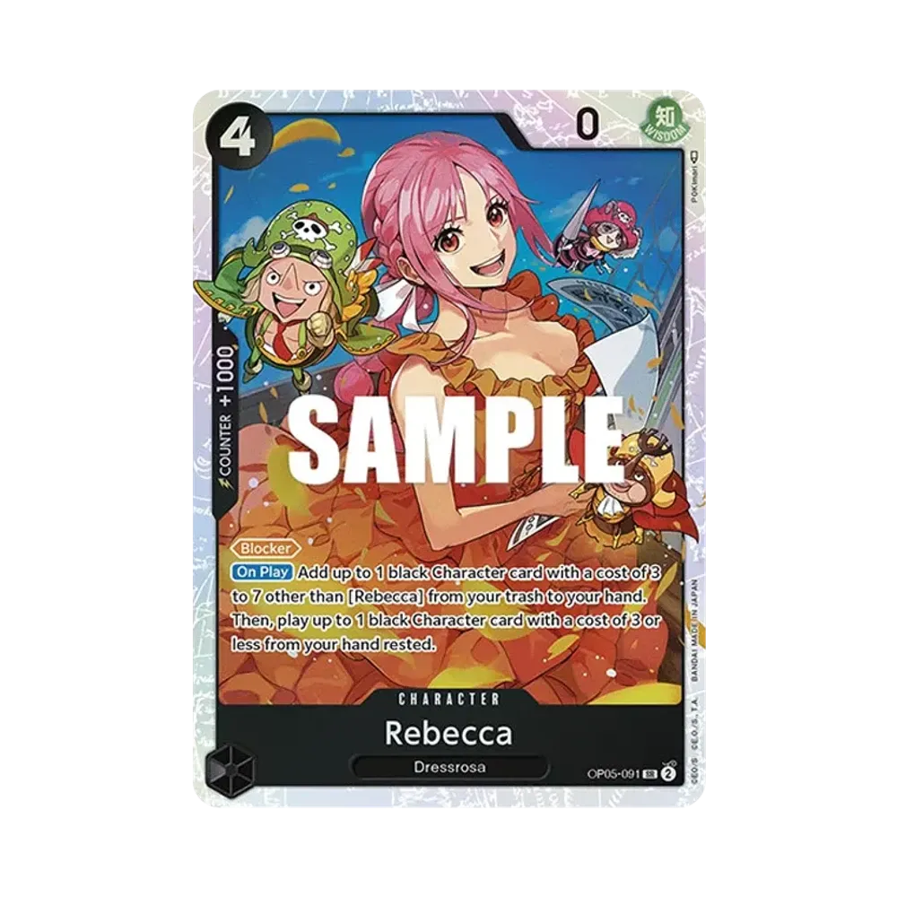 【Raw】 Rebecca SR [OP05-091][English Version](Booster Pack OP005 "AWAKENING OF THE NEW ERA