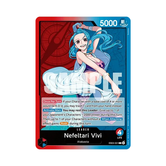 【Raw】 Nefeltari Vivi L [EB03-001][English Version](Extra Booster "ONE PIECE HEROINES EDITION