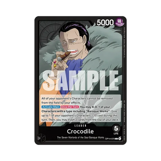 【Raw】 Crocodile L [OP14-079][English Version](Booster Pack OP014 "THE AZURE SEA'S SEVEN