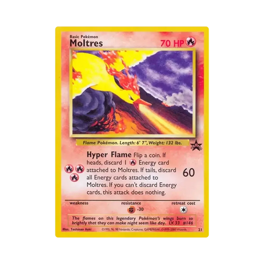 【PSA10】 Moltres P [21][Versione inglese](Wizards of the Coast"Carta promozionale")