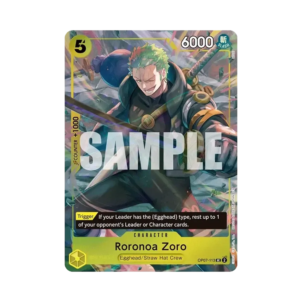 【PSA10】 Roronoa Zoro UC [OP07-113][Englische Version]("Illustration Box Vol.3