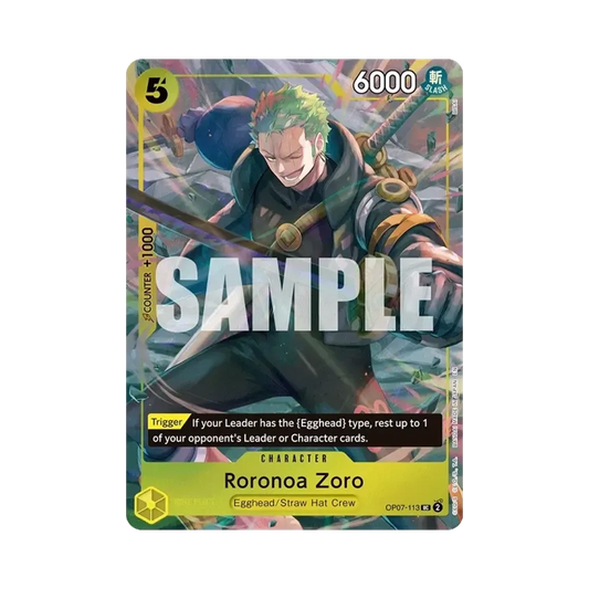 【Raw】 Roronoa Zoro UC [OP07-113][Versione inglese]("Scatola illustrata Vol.3