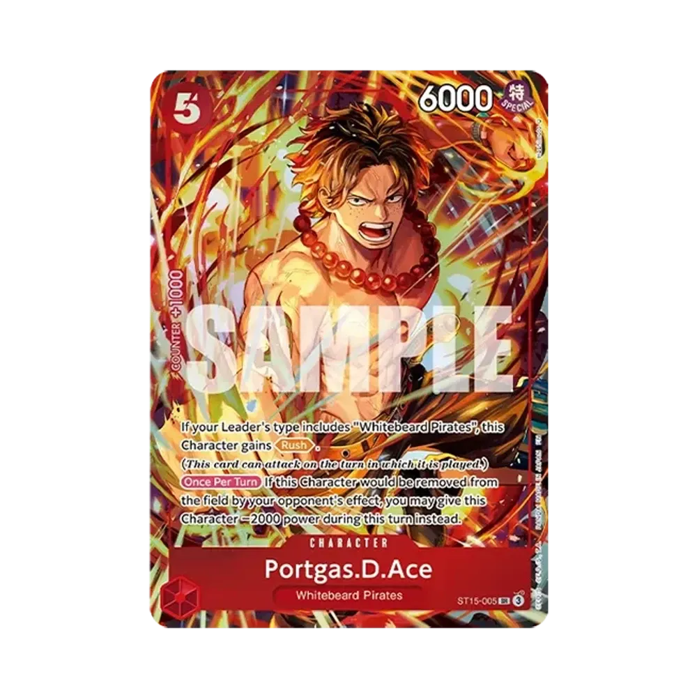 【PSA10】 Portgas.D.Ace SR [ST15-005][Englische Version]("Illustration Box Vol.5