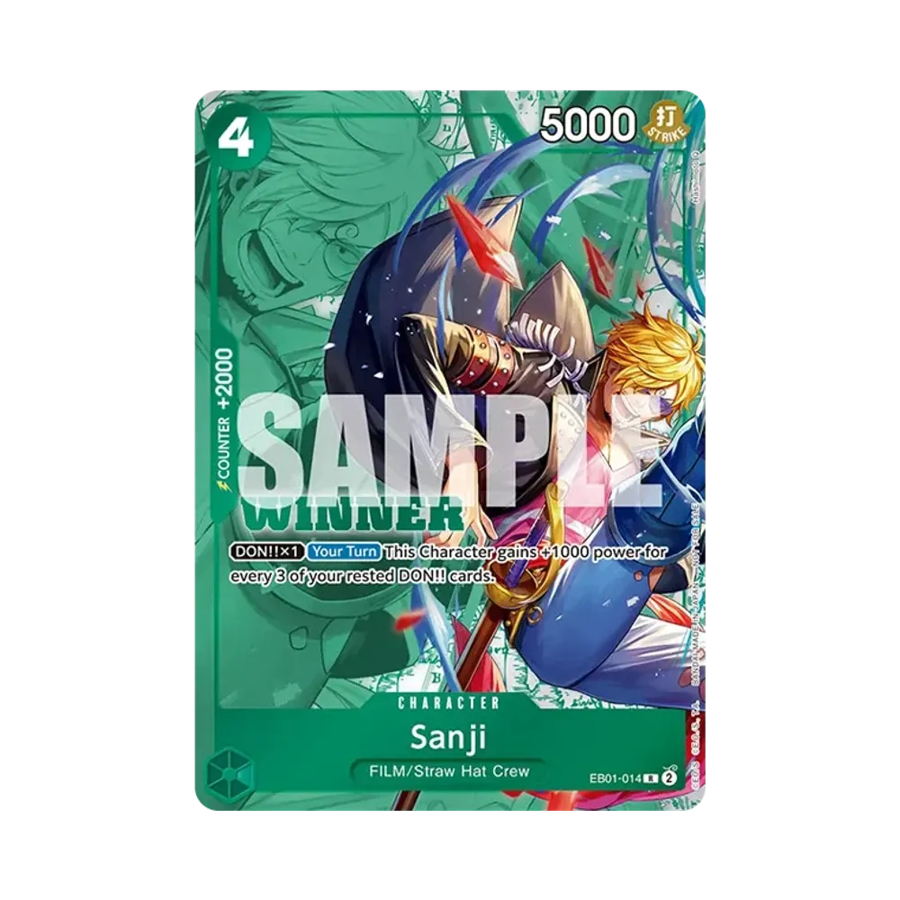 【PSA10】 Sanji R [EB01-014] English Version (Promo Card "Tournament Pack 2025 Vol.1 0Winner0