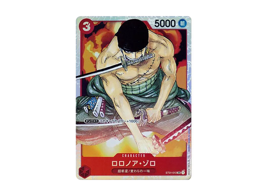 【Raw】 Roronoa Zoro SR [ST01-013] (Starter Deck Straw Hat Crew)