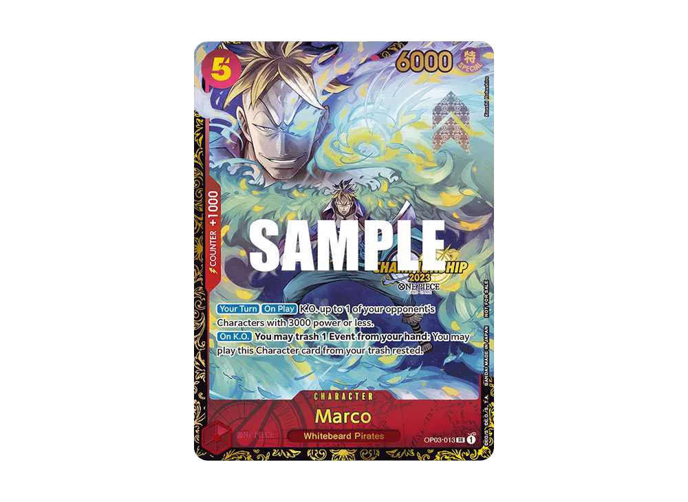 【PSA10】 Marco SR [OP03-013] English Version (Promo Card "Championship 2023 Offline Regional Top 32")