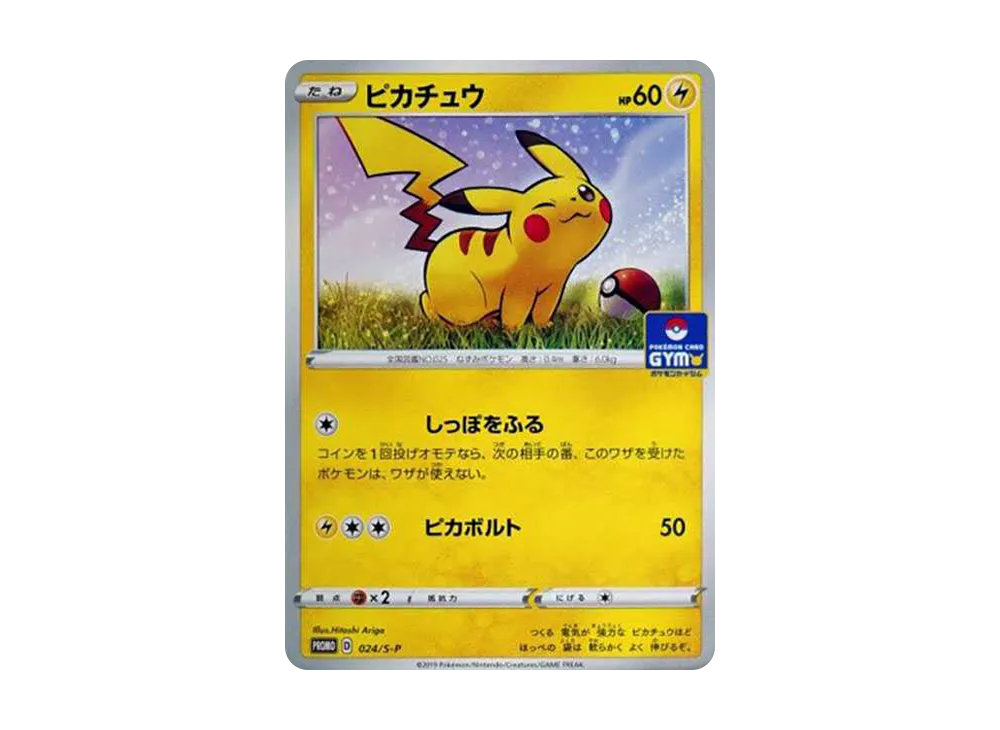 【Raw】 Pikachu: Promo P [S-P 024](Pokemon Card Game Sword & Shield 「Promo Card Pack Vol. 1」)