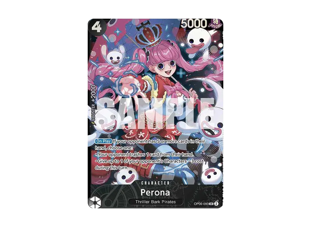【Raw】 Perona SR [OP06-093][English Version](Promotion Card"SutATreasureCup ChampionCard
