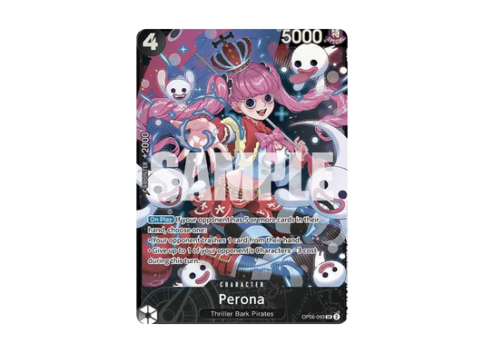 【Raw】 Perona SR [OP06-093][English Version](Promotion Card "SutATreasure Cup ChampionCard)