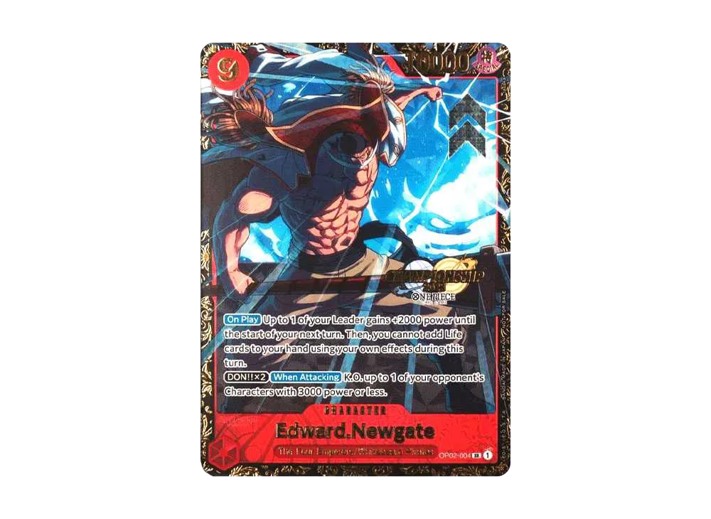【PSA10】 Edward Newgate SR [OP02-004] English Version (Promo Card "Championship 2023 Offline Regional Top 16")