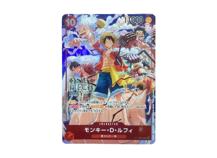 【PSA10】 Monkey D. Luffy SR [ST100006] (Promotional card "ONE PIECE DAY'24 Attendee Bonus")