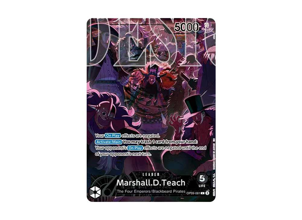 【Raw】 Marshall.D.Teach L [OP09-081][English Version](AnniversarySet"English 2nd AnniversarySet English Version