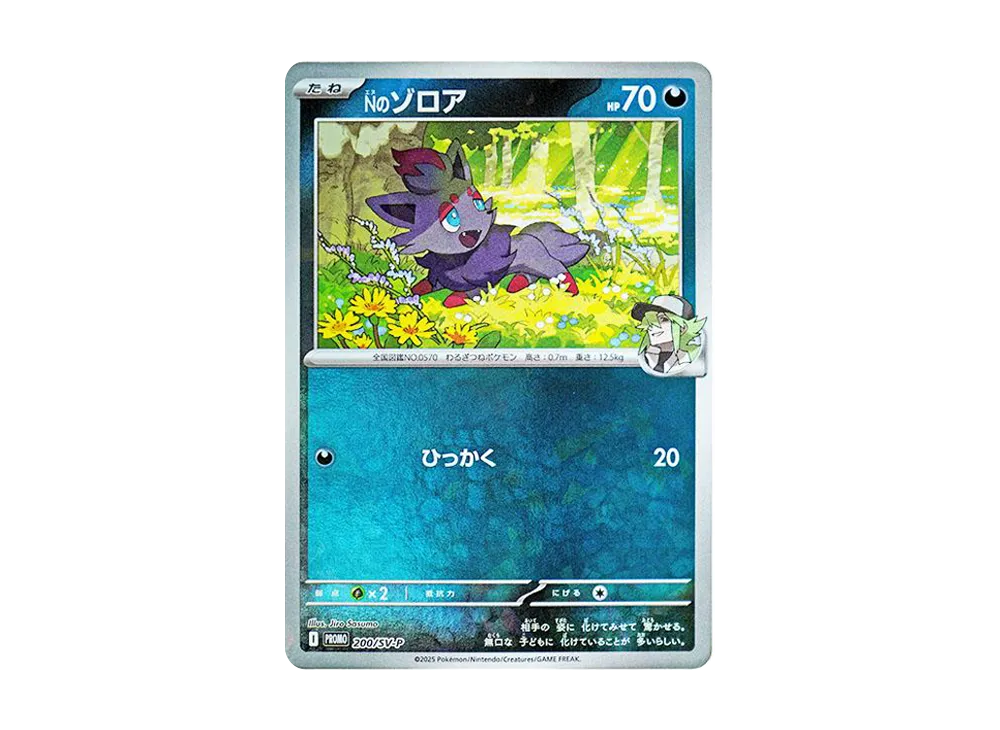 【Raw】 N of Zorua P [SV-P 200](Promo Card " Collection File Set N