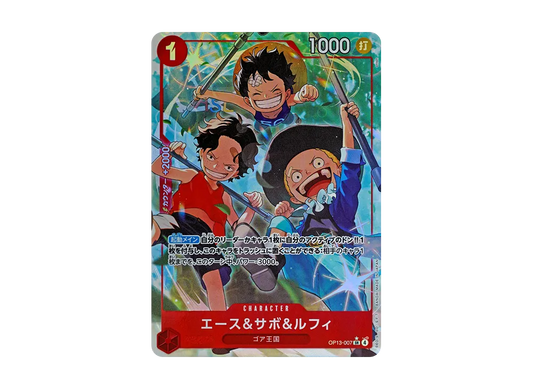 【Raw】 Ace&Sabo&LuffySR-P [OP13-007](Booster PackCARRYING ON HIS WILL)
