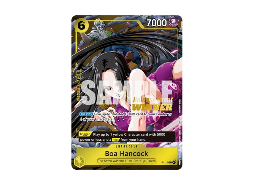 【PSA10】 Boa Hancock P: Championship Commemorative Item [P0115] [English Version] (Promotional Card "OP150EB04 Release Event")