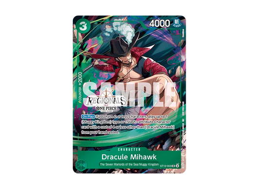 【Raw】 Dracule Mihawk SR :Participation Prize [ST12-003][English Version](Promotion CardRegional Participation Pack 2026 Vol.1)