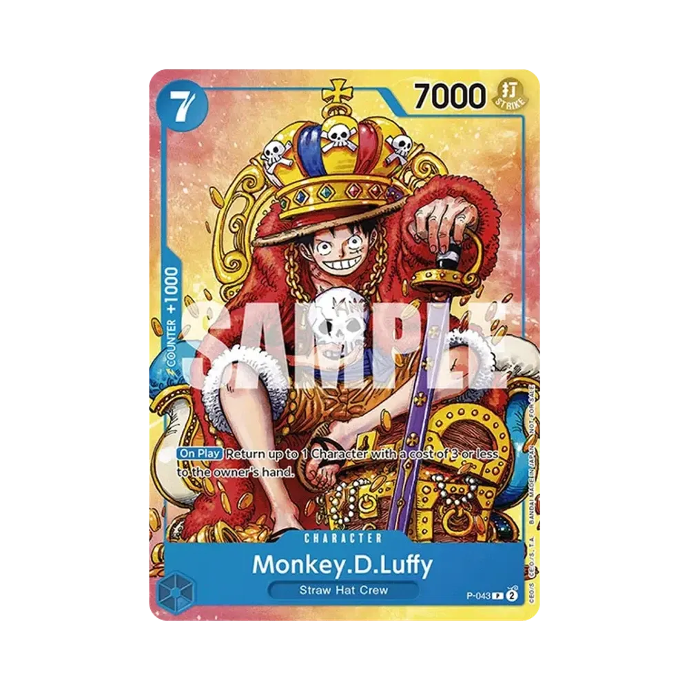 【PSA10】 Monkey.D.Luffy P \:Premio partecipazione [P-043] Versione inglese (Carta promozionale "DreamHack Dallas 2024