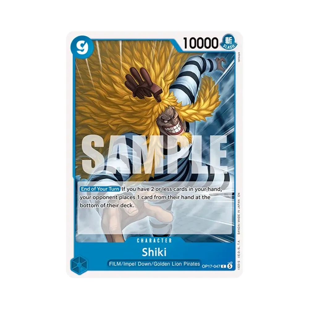 【Raw】 Shiki C [OP17-047][Versione inglese](Booster Pack OP017 "I GUERRIERI PIÙ FORTI DEL MONDO