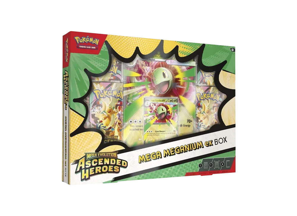 【For pricing, please contact us via Instagram DM】 ASC Pokémon TCG: Mega Evolution (English Version)Mega Evolution"Ascended Heroes Mega Meganiumex Box"