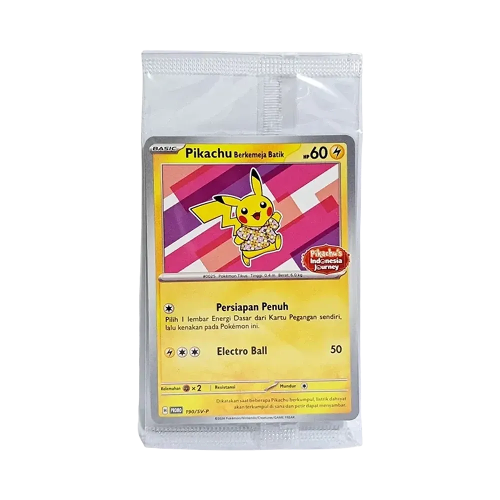 【PSA10】 Pikachu im Batikhemd (Blumen-Pikachu-Muster) P [SV-P 190][Indonesische Version](Pikachu von der Reise durch Indonesien)