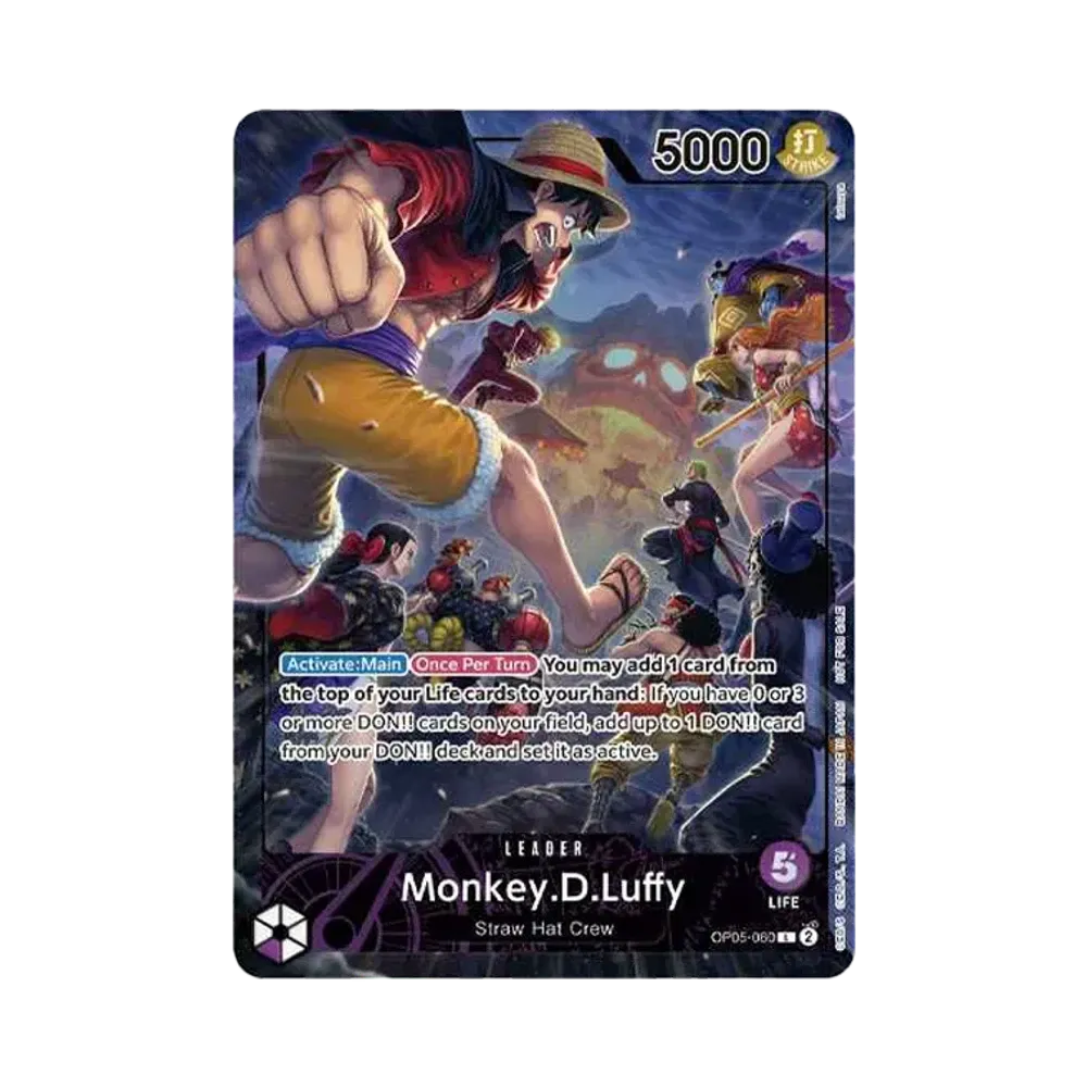 【Raw】 Monkey.D.Luffy L [OP05-060][Versione inglese](PSALimitedCollaborationPromoCard)