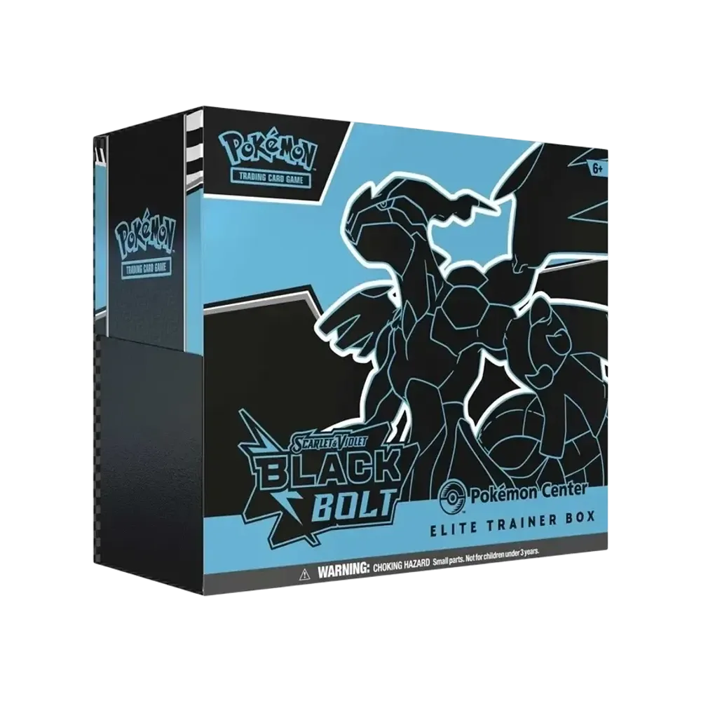 【For pricing, please contact us via Instagram DM】 BLK Pokémon TCG (English Version)Scarlet & Violet Black Bolt Pokémon Center Elite Trainer Box