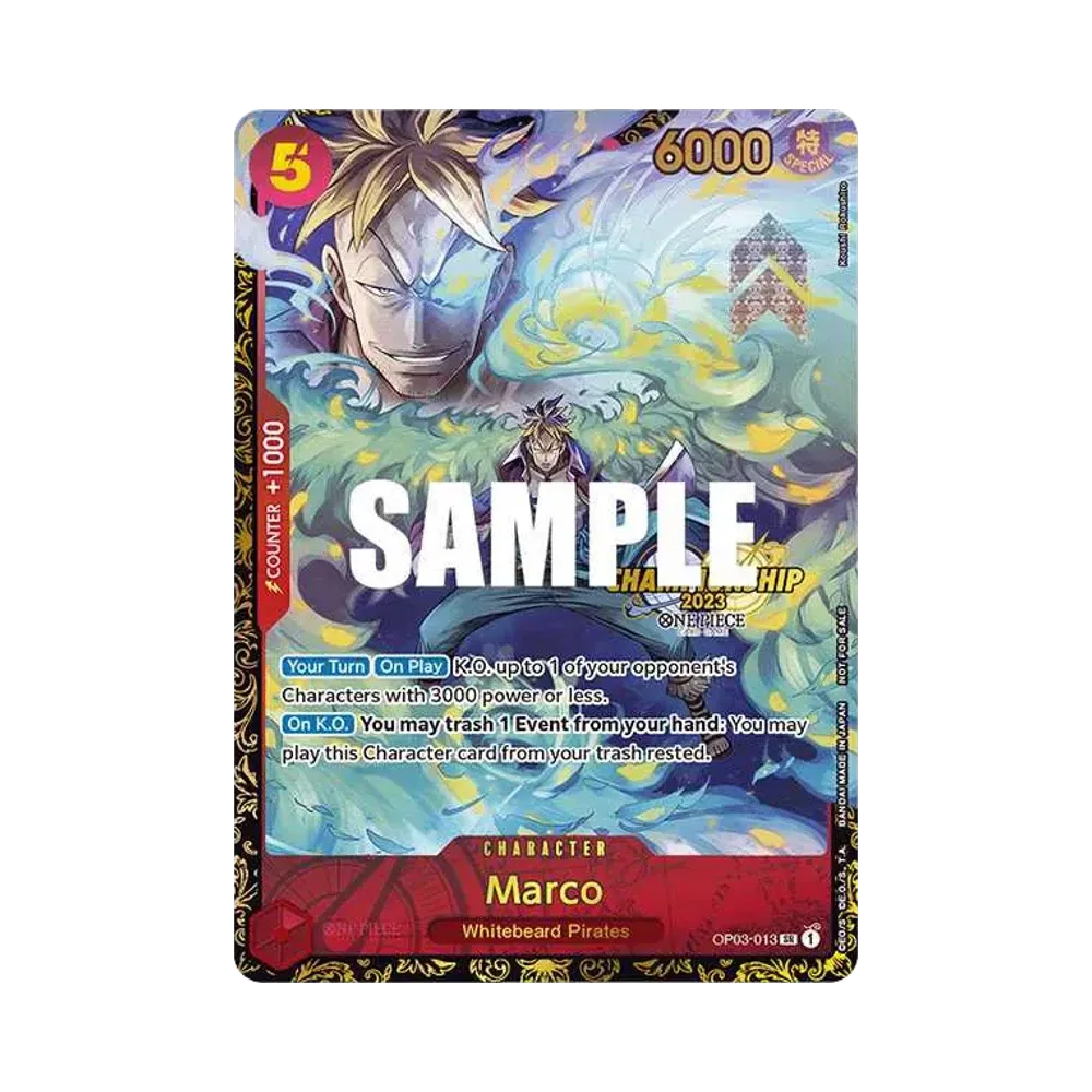 【PSA10】 Marco SR [OP03-013] Versione inglese (Carta promozionale "Championship 2023 Offline Regional Top 32