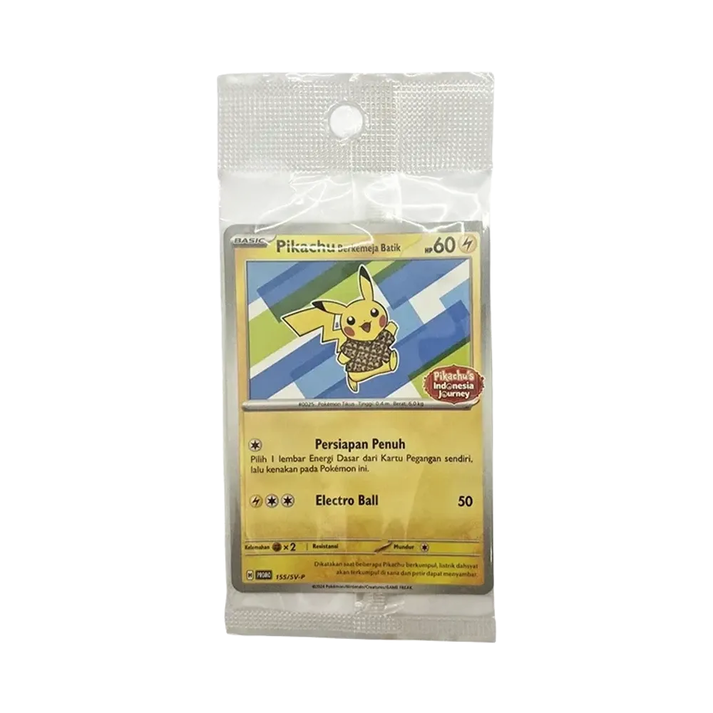 【Raw】 Indossa una camicia batikPikachu (Motivo Staryu) P [SV0P 155][Versione indonesiana](Pikachu di Viaggio in Indonesia)