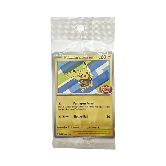 【Raw】 Indossa una camicia batikPikachu (Motivo Staryu) P [SV0P 155][Versione indonesiana](Pikachu di Viaggio in Indonesia)