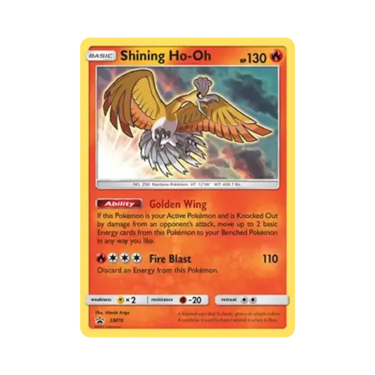 【Raw】 Ho-Oh splendente P [SM70][Versione inglese](Sun & Moon"Carta promozionale
