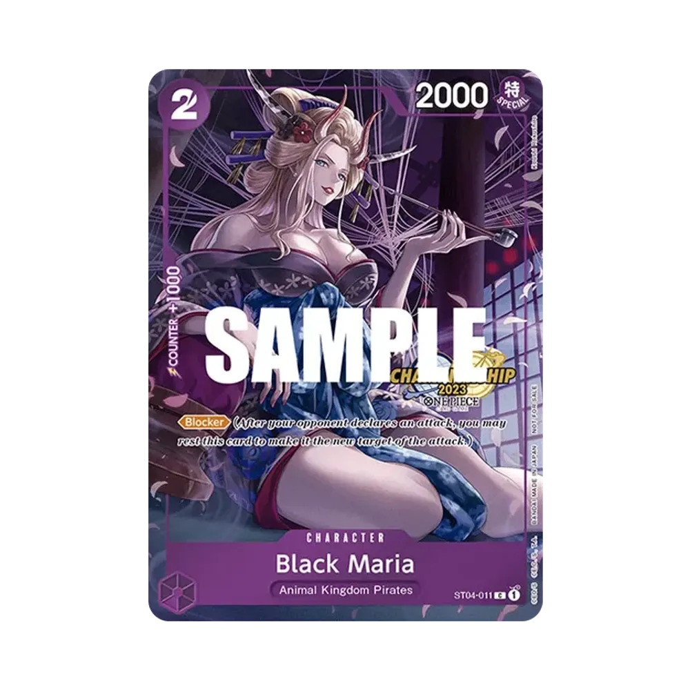 【PSA10】 Black Maria C [ST04-011] Englische Version (Promokarte „Championship 2023 Celebration Pack“)