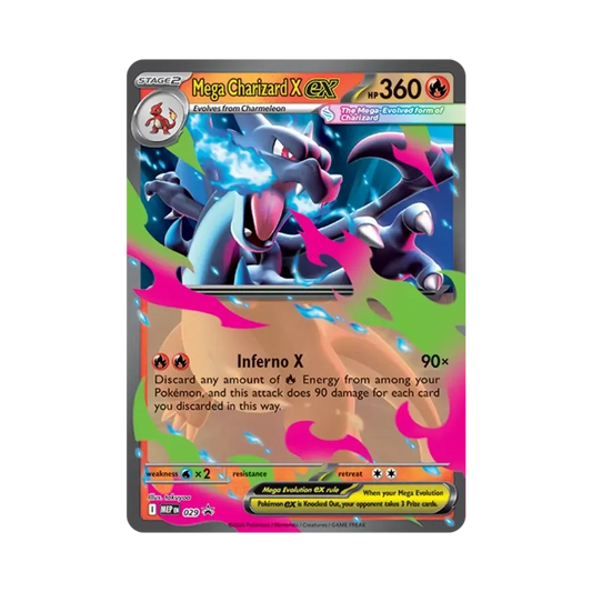 【Raw】 MEGA CharizardX Promo [MEP EN 029][Versione inglese](Mega Evolution"MegaCharizardTin (X)