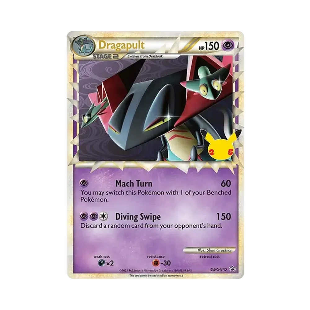 【Raw】 Dragapult [SWSH132][Versione inglese](Sword&Shield"Carta promo